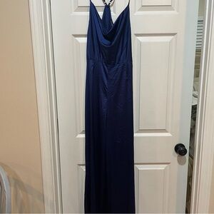 Fashion nova navy satin jumpsuit #48